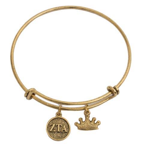 Zeta Tau Alpha Expandable Bracelet - Charm & Symbol for wholesale by Shawn Paul
