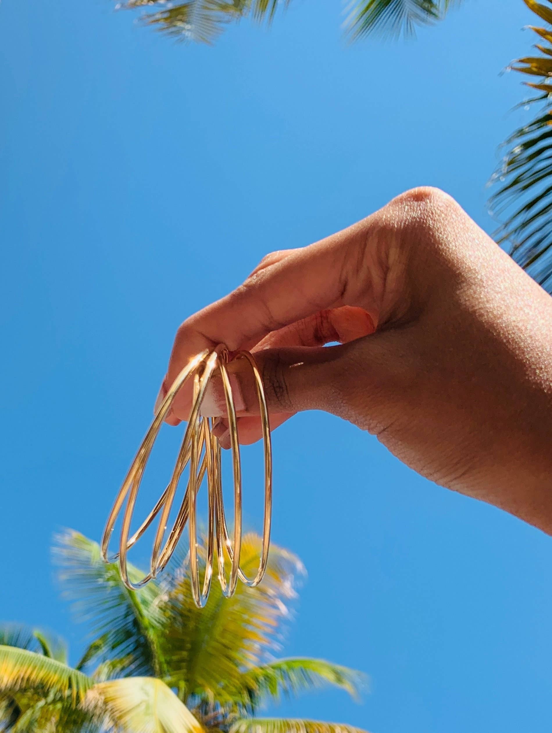 Mali Beads – Großhandel Armreif – Vergoldete wasserdichte stapelbare Armreifen – Damen-Schichtarmbänder3