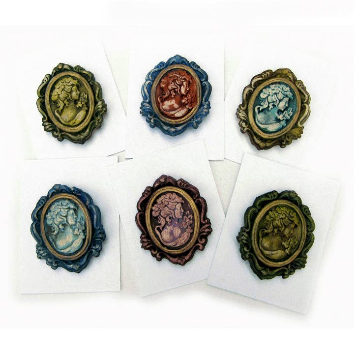 Papercast - Cameo Brooches for wholesale by The Saffron Guild