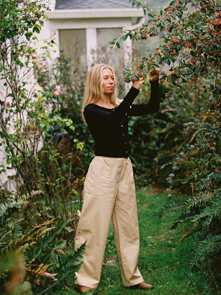 Pantalon en sergé de cyprès pour la vente par LA RELAXED