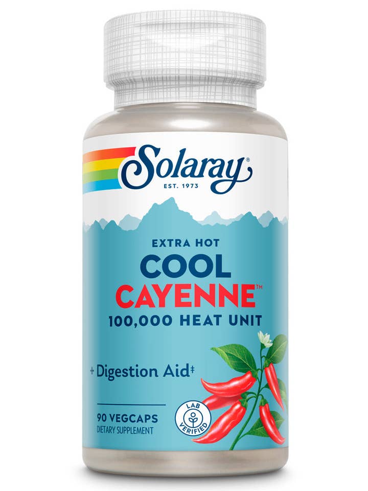 Extra Hot Cool Cayenne Pepper 100,000 Hu for wholesale by Solaray