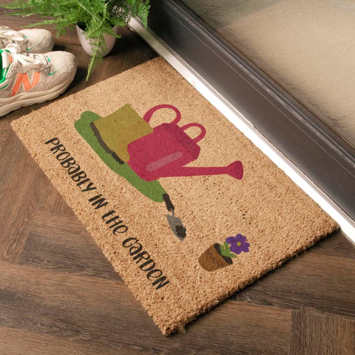 Probably In The Garden Doormat (60 x 40cm) for wholesale by Artsy Mats