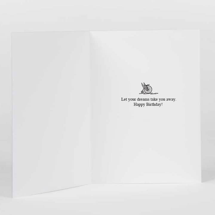 Potluck Press - Wholesale Everyday Greeting Card - Steampunk Hummingbird Greeting Card1