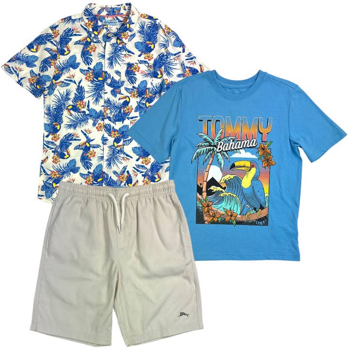 TOMMY BAHAMA Ensemble de 3 pièces pour garçons (lot de 6) pour la vente par Penguin Kids Wear
