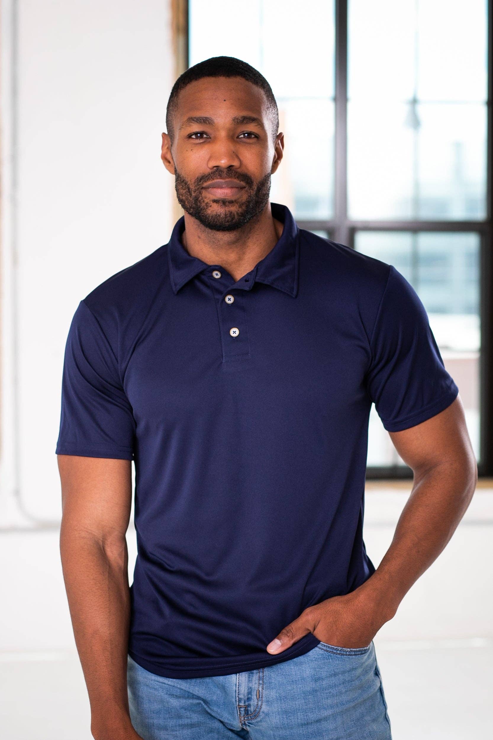 GOEX Apparel - Wholesale Polo - Men's - Unisex Polyester Polo1