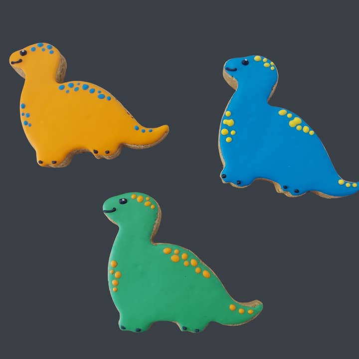 Dinosaur Cookie for wholesale by P.S. Paws Pet Bakery