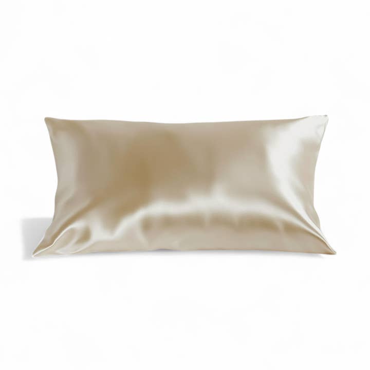 HoneyLux – wholesale Örngott – Lyxig Silkesörngott – HoneyLux — King Size, Champagne, Slätt Hår & Hud0