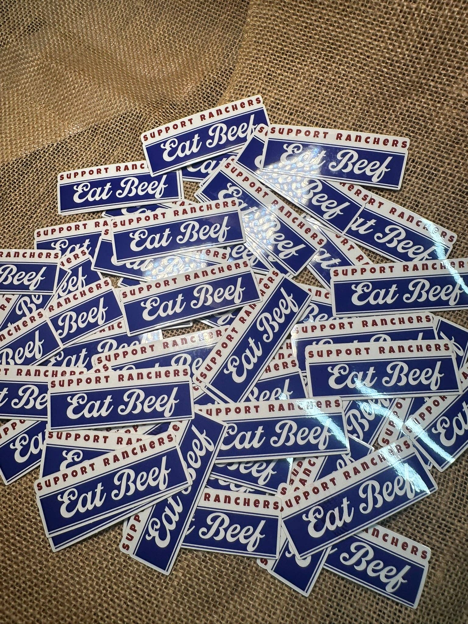 BDN Boutique - Wholesale Sticker - SUPPORT RANCHERS EAT BEEF STICKER5
