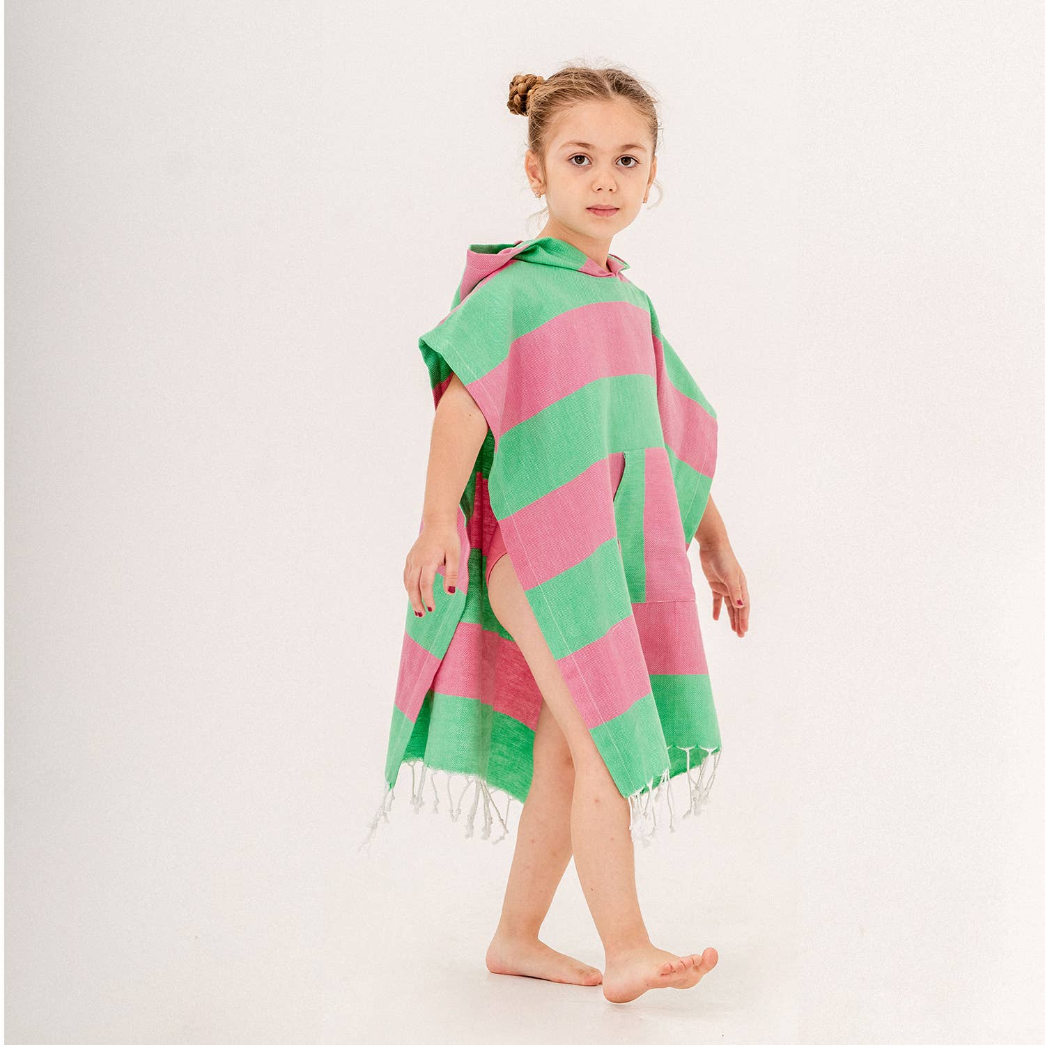 Kikoya - Wholesale Poncho Towel - Kids & Baby - Kids Summer Hooded Poncho Changing Swimming Beach Baby Towel5