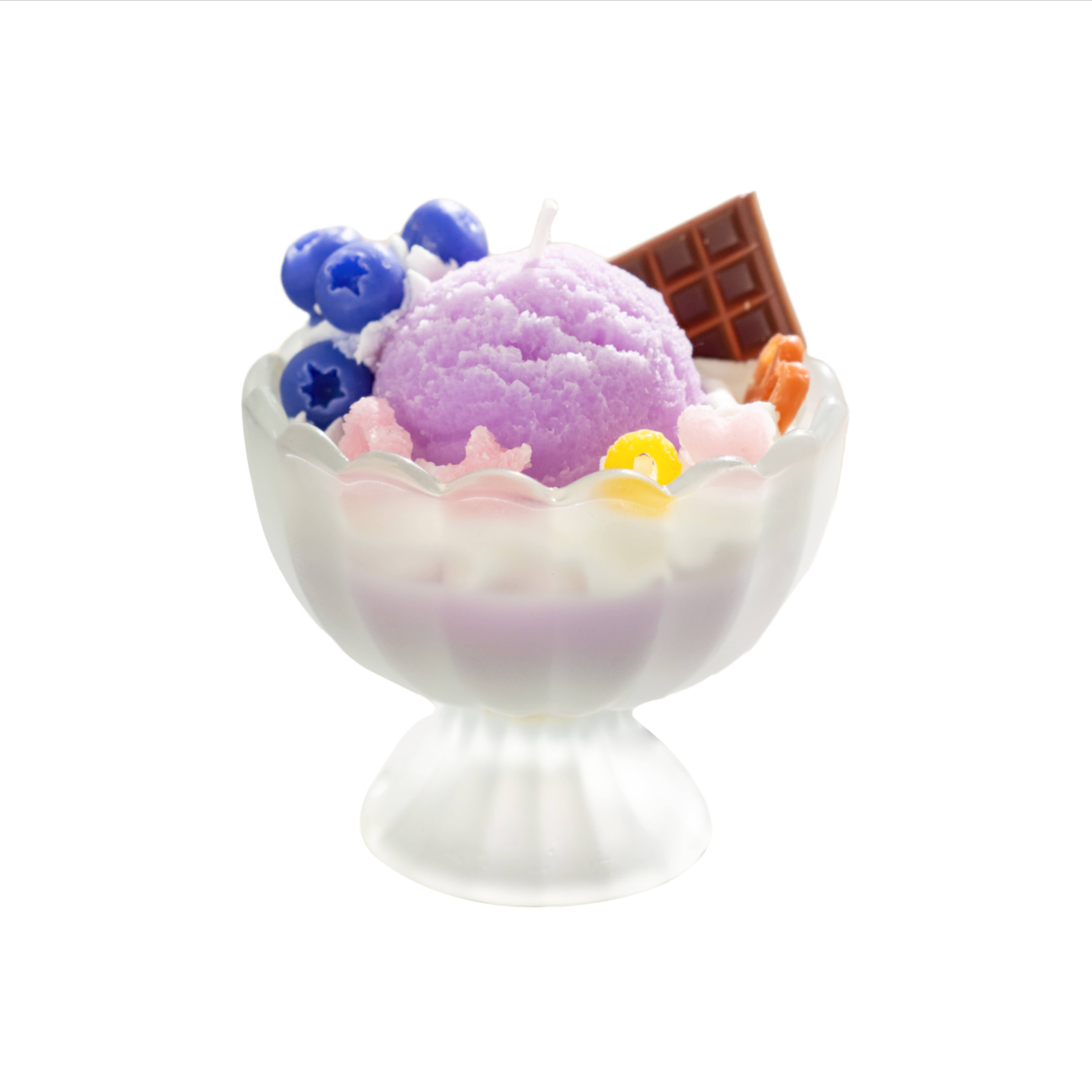 Vegas Candle - Vente Bougies piliers - Bougie artisanale à la myrtille glacée 5,6 oz (faite à la main)