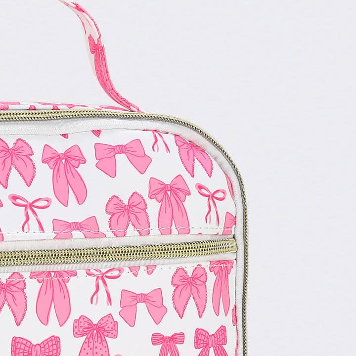 sassy kids palace - Wholesale Lunch Bag/Box - Kids - Bow Printed Canvas Lunch Boxes Bag