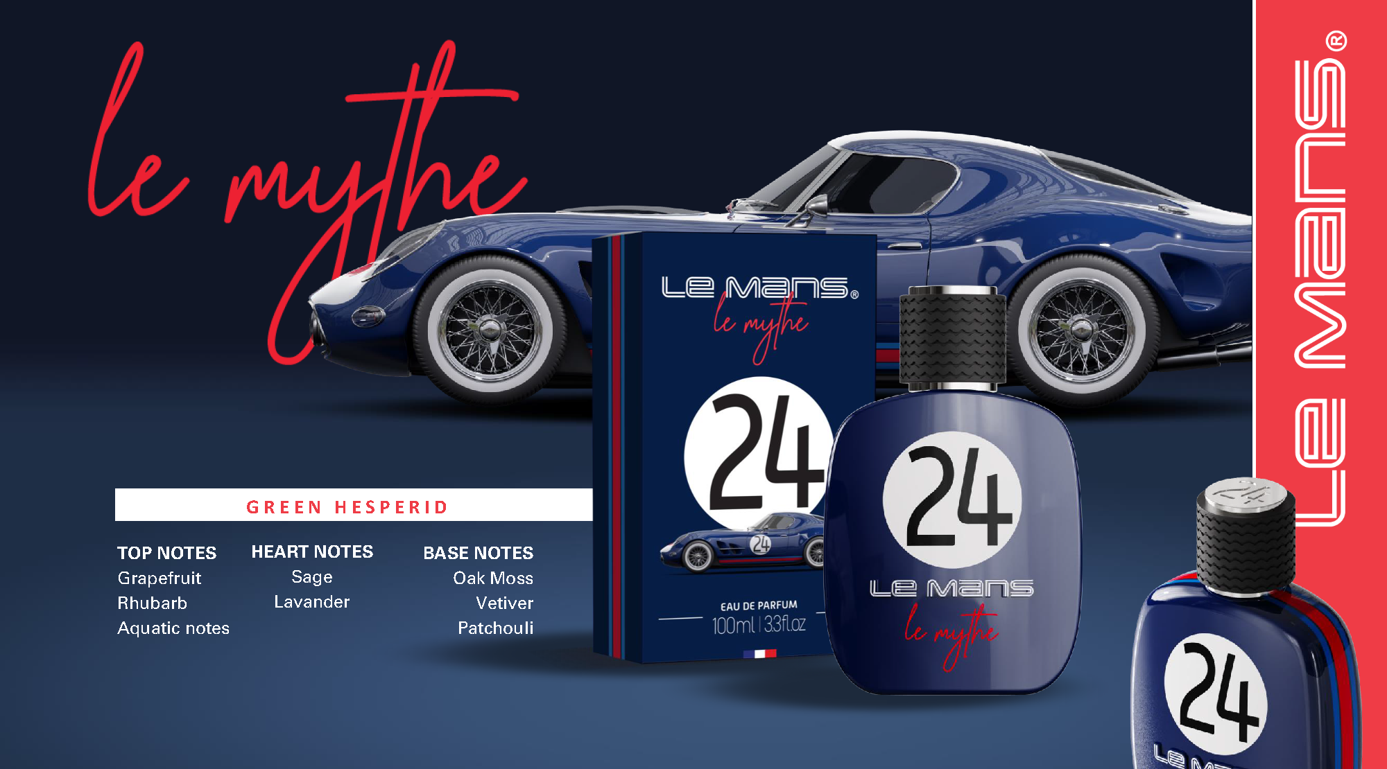 Le Mans - Distributed by Scents of Europe - Wholesale Cologne Spray - 24H Le Mans Car Race Perfume - Citrus & Green Fragrance1