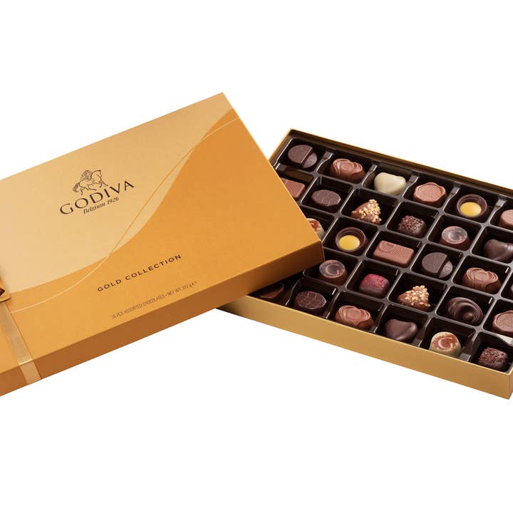 Godiva Assorted Chocolate Gift Box 35pc for wholesale by Godiva Chocolates UK