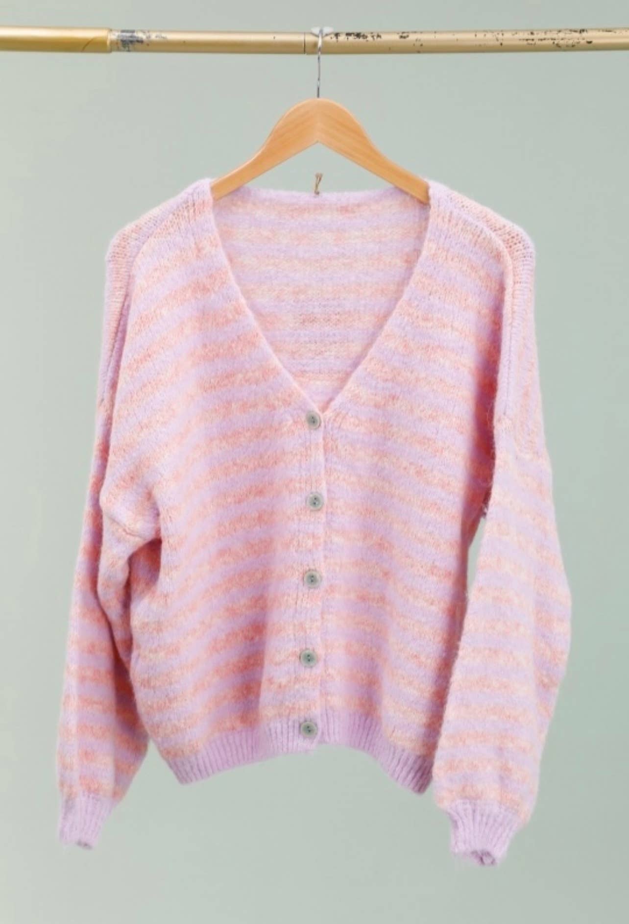 LÉA & LUC - Wholesale Cardigan - Women's - Striped cardigan REF. 5106214