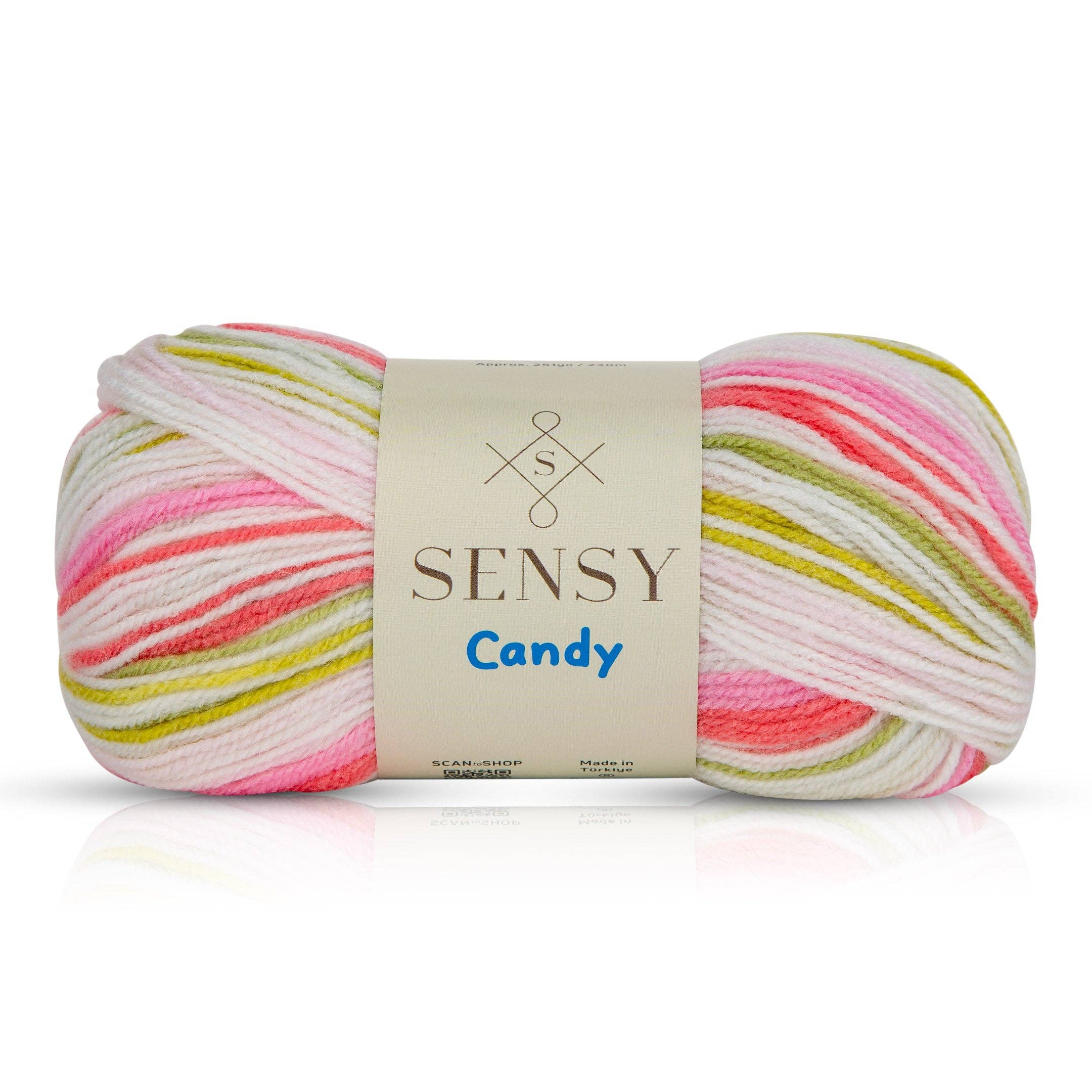 Sensy - Wholesale Yarn - Sensy Candy Yarn, 3.5 oz, 251 Yards, Gauge 3 Light0