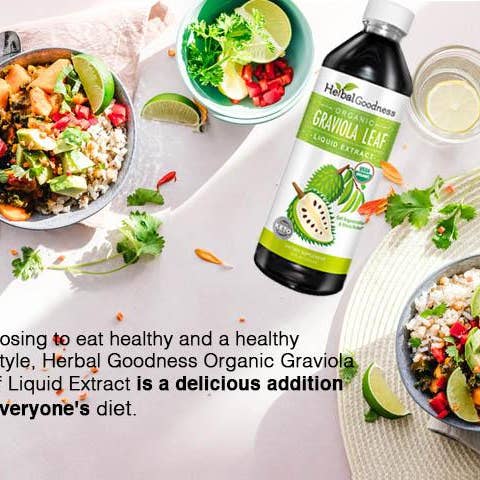 Herbal Goodness - Wholesale Oral Supplement/Vitamin - Graviola (Soursop) Leaf Extract - Organic - Liquid 12oz - 15X Strength - Healthy Cell Function, Immunity & Relaxation - Herbal Goodness5