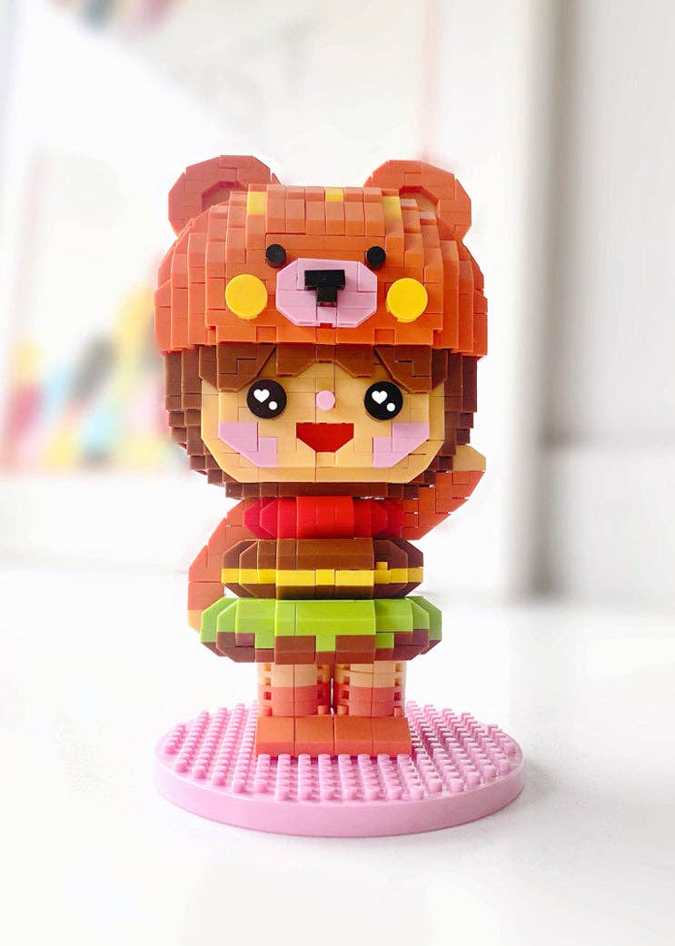 Momiji - Wholesale Build-a-Toy - Kids - Burger Bear mini-bricks1
