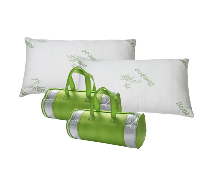 Twin Brothers Import - Wholesale Bedding Pillow - Individual Bamboo Memory Foam Pillow in Carrying Bag1