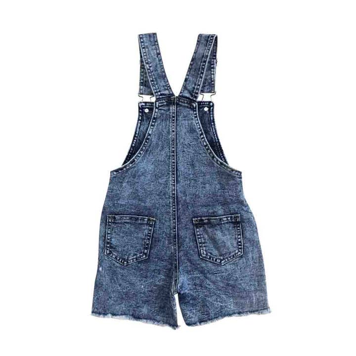 Aier Wholesale - Wholesale Overalls - Kids - Baby girls cow western denim summer shorts overalls