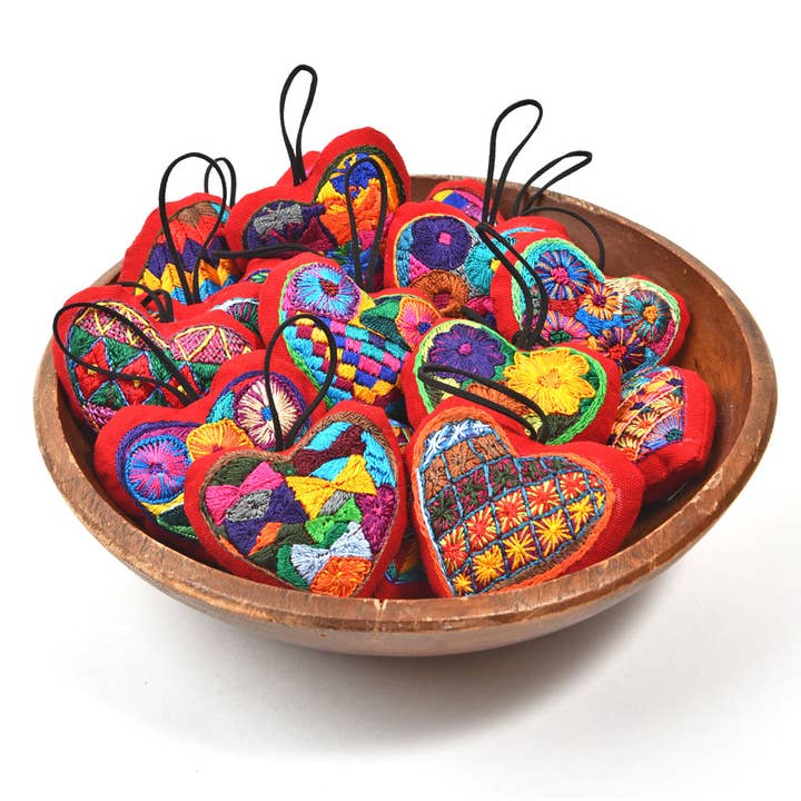 Mayamam Weavers - Wholesale Ornament - Hand Embroidered Christmas Holiday Ornaments from Guatemala12