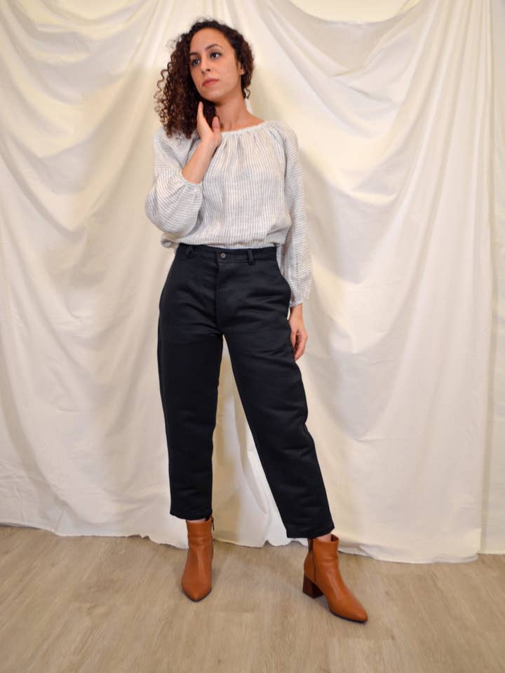 The Maker Collection – wholesale Byxor - Dam – Hampa Byxor i svart