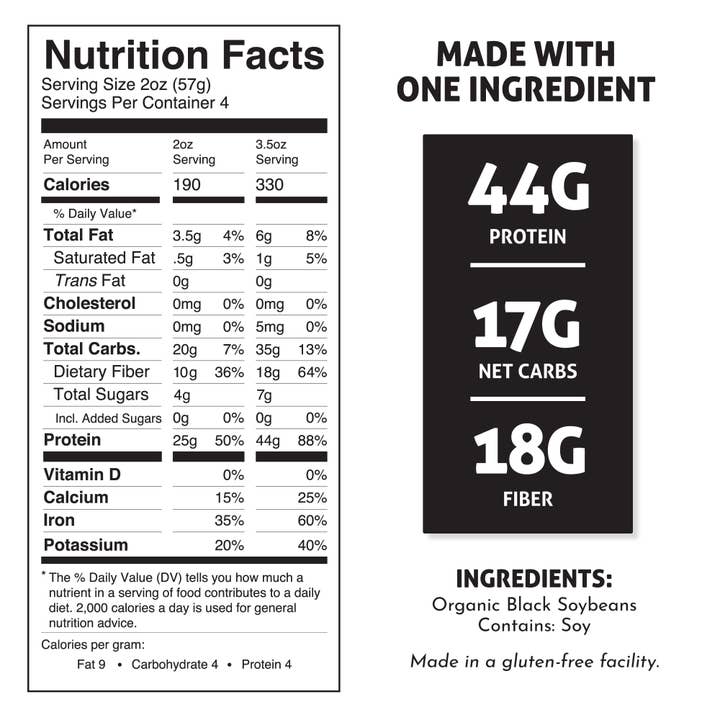 The Only Bean - Wholesale Pasta - Organic Black Bean Spaghetti - Gluten Free (6 pack)