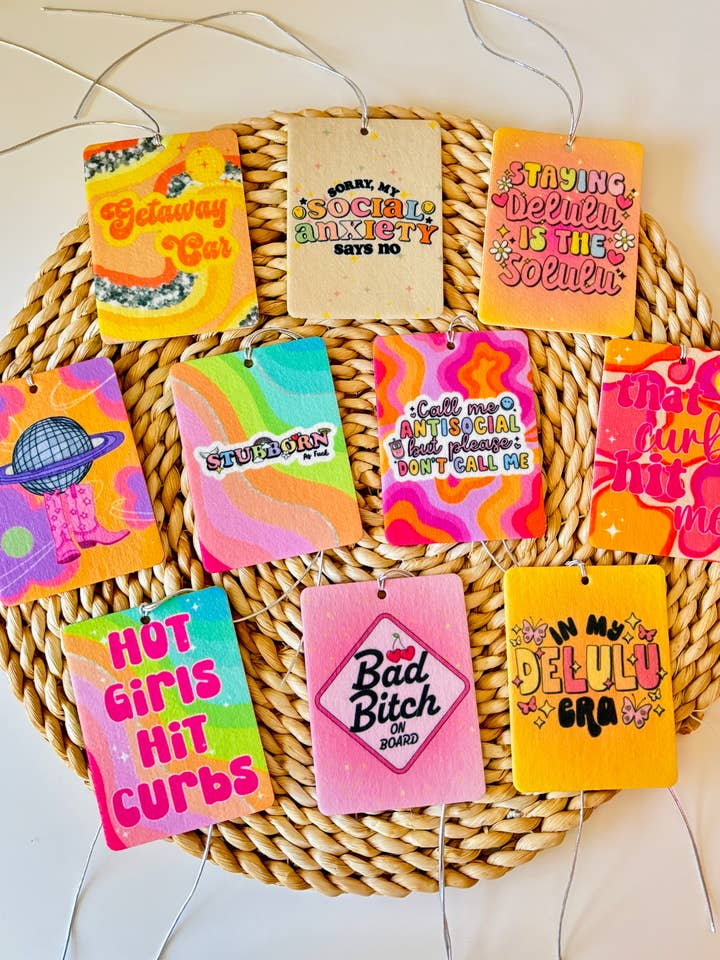 Deodorante per ambienti Girly Preppy Felt Freshies Boutique Freshie per la vendita all'ingrosso da parte di Bizzz Designs