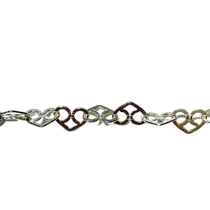 „HEART“ 925 Sterling Sølv kæde for engroshandel hos The Bead District