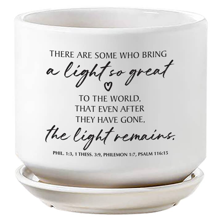 LCP Planter A Light So Great To The World for wholesale by Dicksons