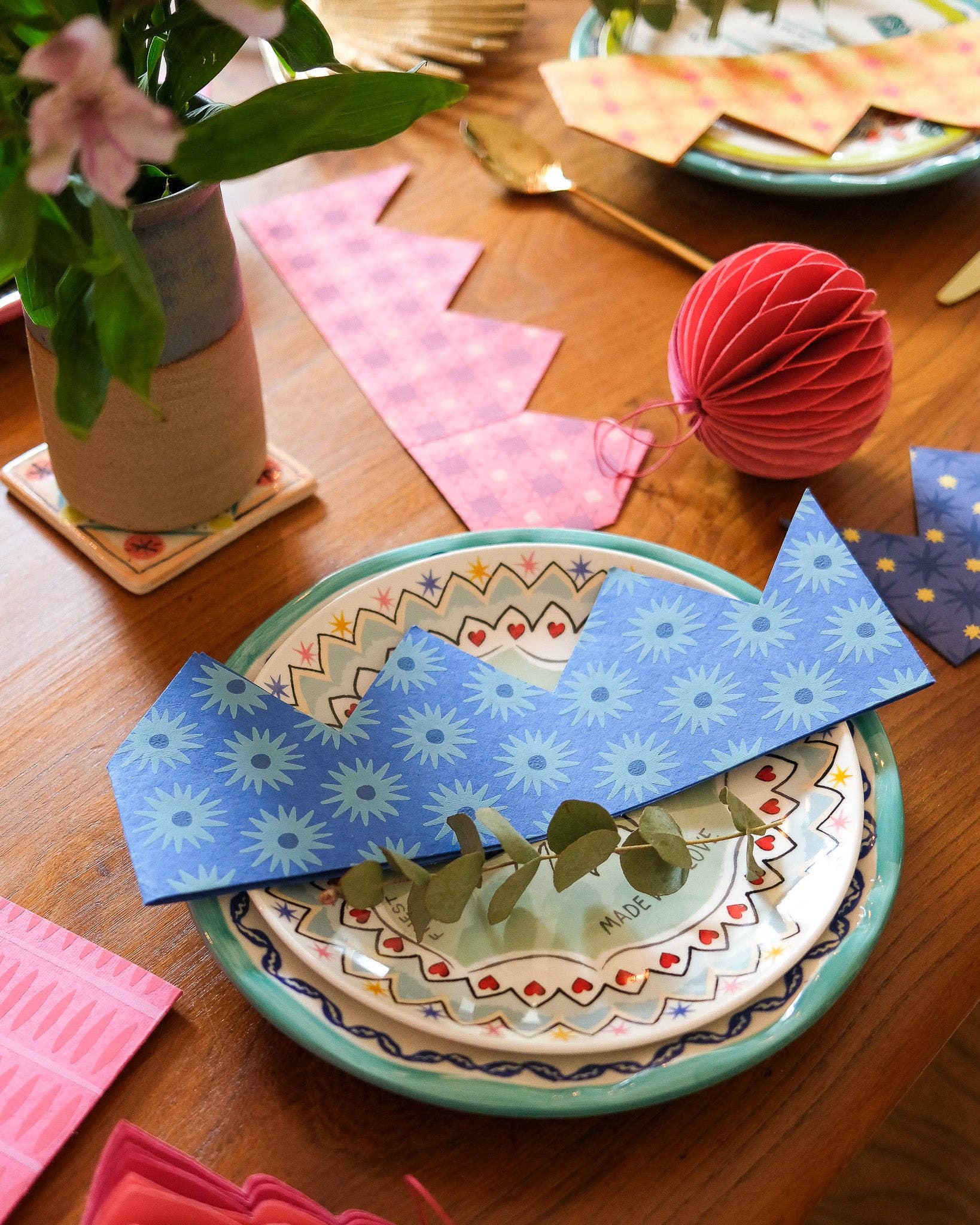 East End Press - Venta al por mayor Sombreros/coronas de fiesta - Coronas de Papel Azul3