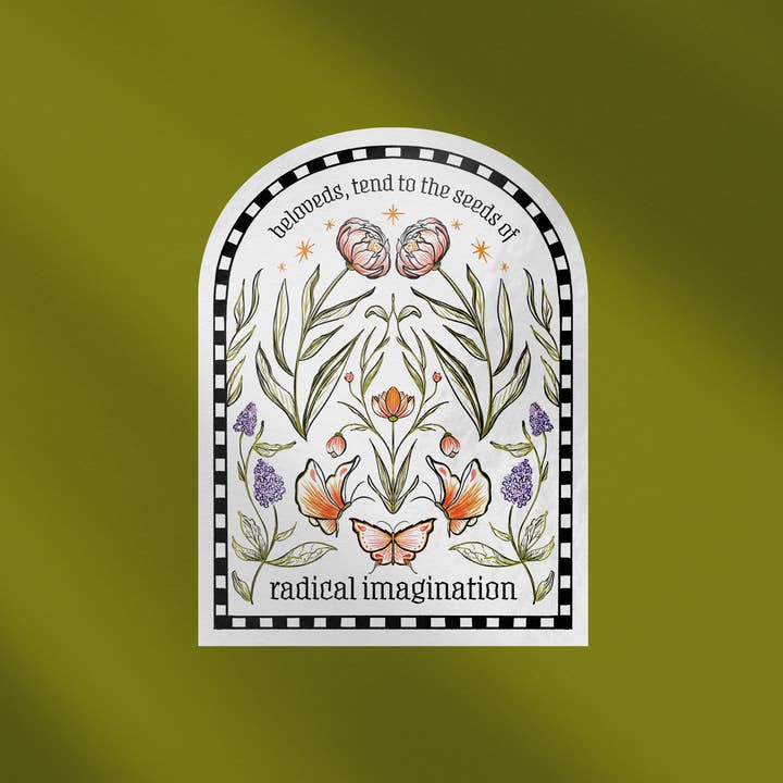 Moonymade - Wholesale Sticker - Seeds of Radical Imagination Arch Sticker2