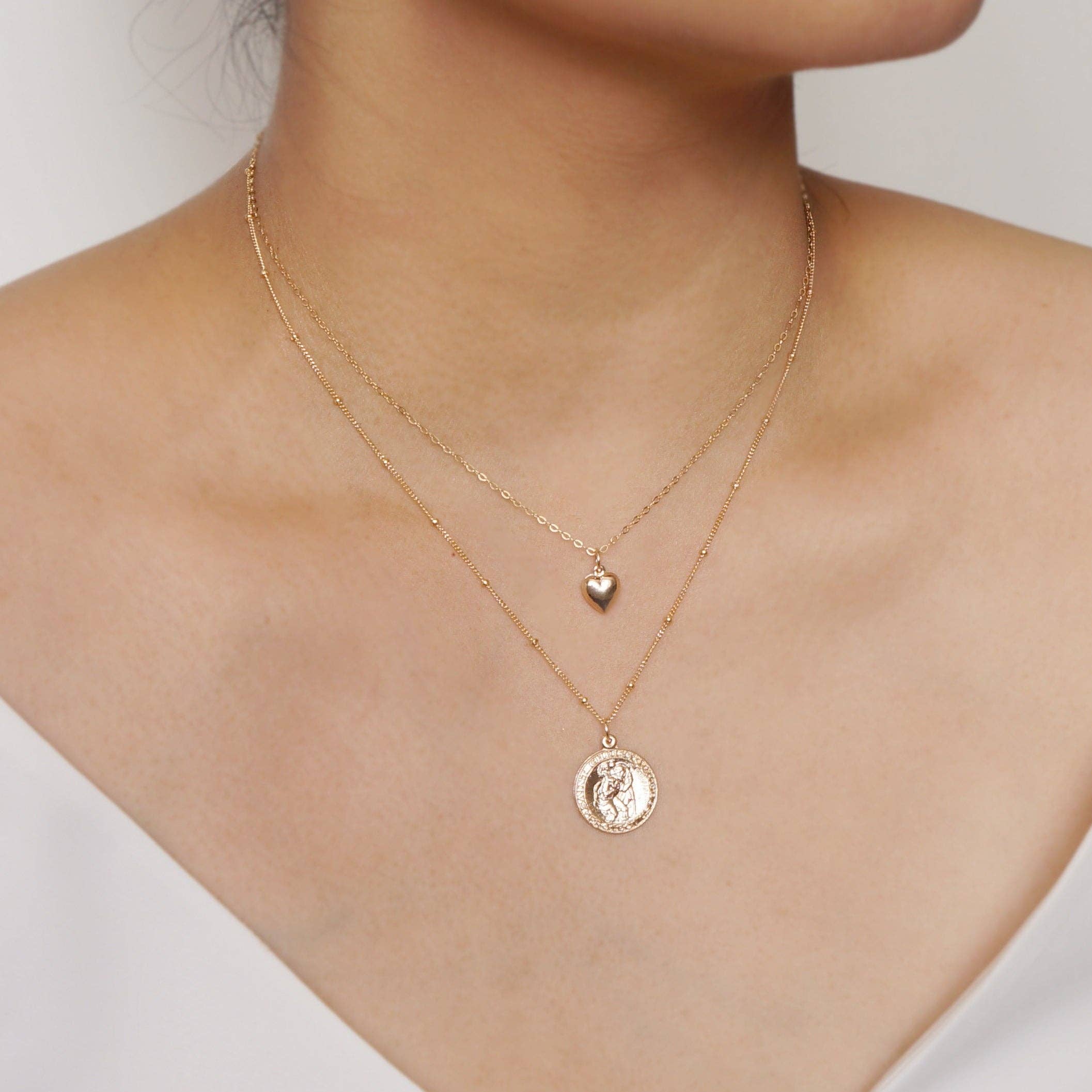 Hunter & Trove - Wholesale Pendant/Charm Necklace - Tiny 14K Gold Fill Heart Necklace (Clementine)5