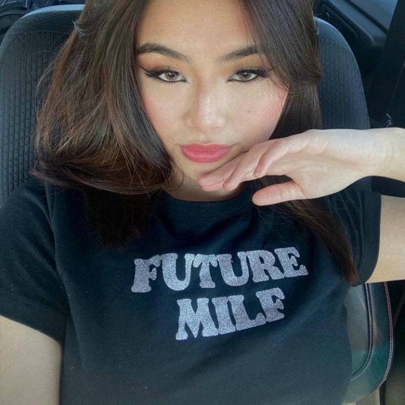 VividLux - Wholesale Screen Printed T-Shirt - Women's - Silver Glitter Print Short Short Sleeve T Shirt Street Hipster Women Clothing0