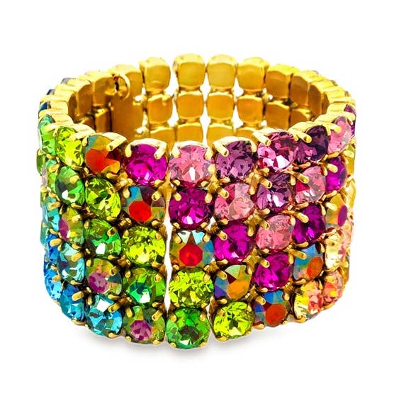 Olivia 5 strand stretch bracelet in Bohemian Wonderland for wholesale by TOVA