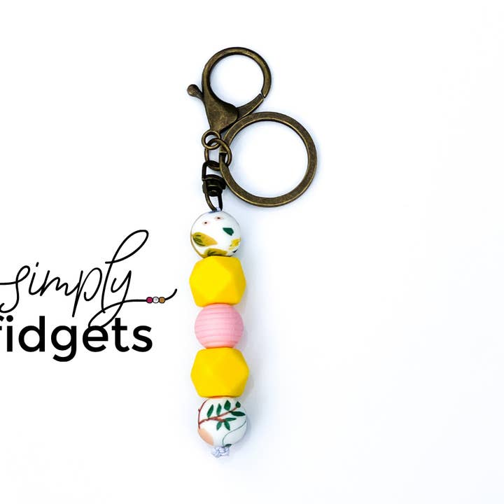 Porte-clés Fidget à imprimé floral pour la vente par Shop Simply Fidgets