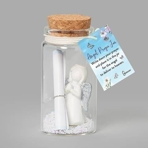 Ange en prière dans un bocal, présentoir de 24 pièces pour la vente par Roman