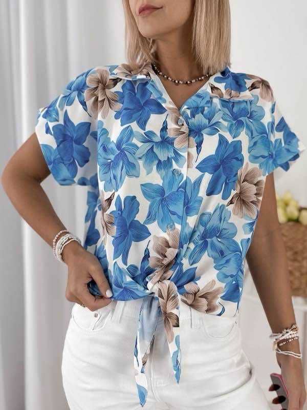 ESTEE BROWN - Wholesale Button Down Shirt - Women's - Printed shirt - 100% Viscose - 8328