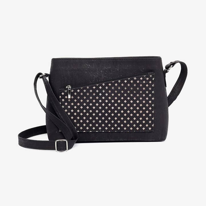 Artelusa - Vente Sac porté épaule – femme - Sac à bandoulière avec liège noir laser0