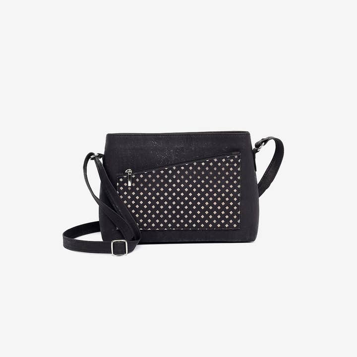 Artelusa - Wholesale Schoudertas - Dames - Schoudertas met laserzwarte kurk