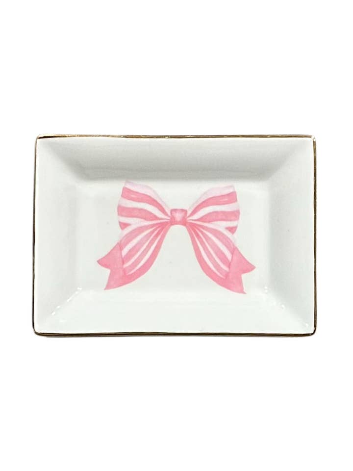 Tabuleiro de Bugigangas com Laço Rosa de Dia dos Namorados por atacado de The French Bee & Co