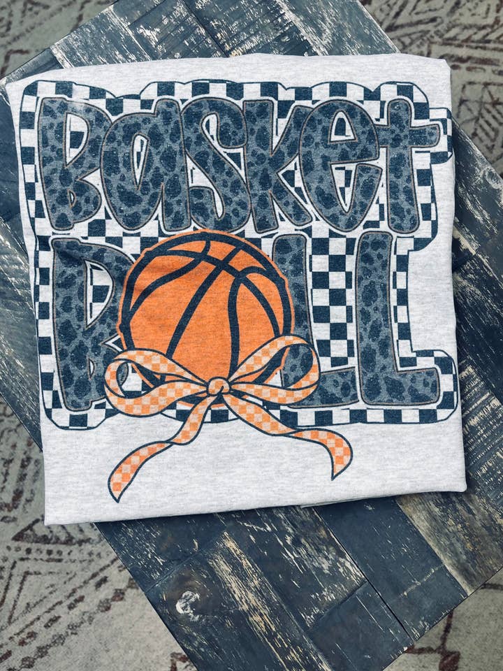 Basketball Checkered Background -Tee- (Gildan Tee) for wholesale by It's A Tee Party