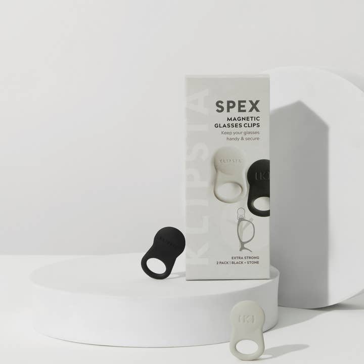 KLIPSTA - Wholesale Eyewear Cases & Holders - Unisex - SPEX Glasses Clips | 2 Pack - Klipsta Magnetic Glasses Clip