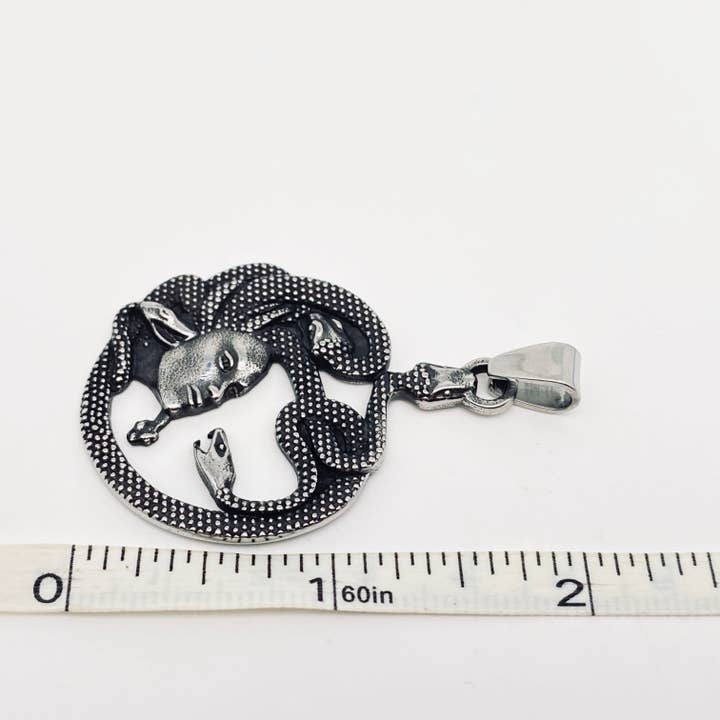 Medusa Snake Stainless Steel Pendant - MJ/MNP for wholesale on Faire3