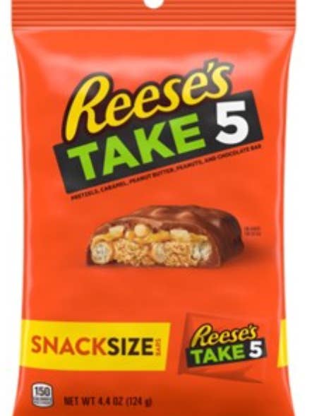 (S7-08) Sac à Pince-ReeseTake 5 Taille Snack-4,50oz (128g x9 unités) pour la vente par iSweet.ca
