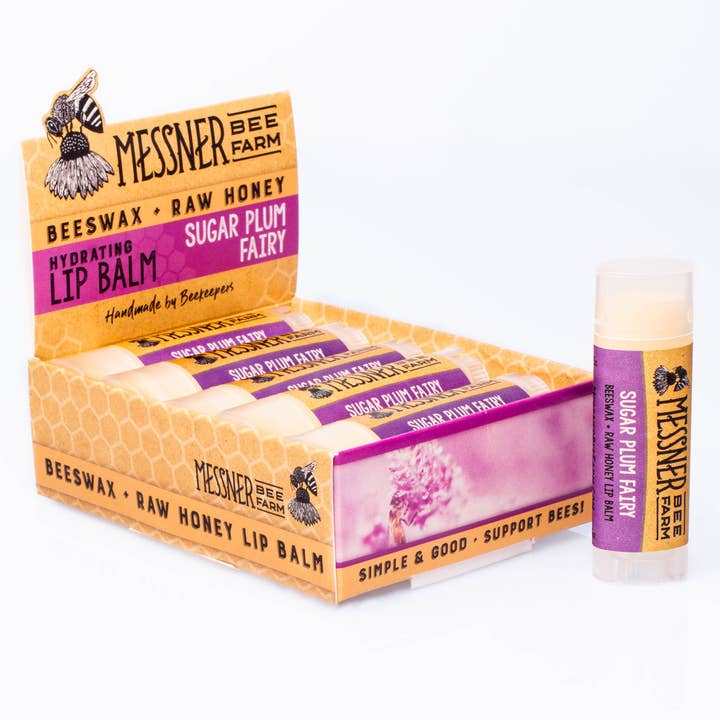Sugar Plum Fairy Lip Balm for wholesale by Messner Bee Farm