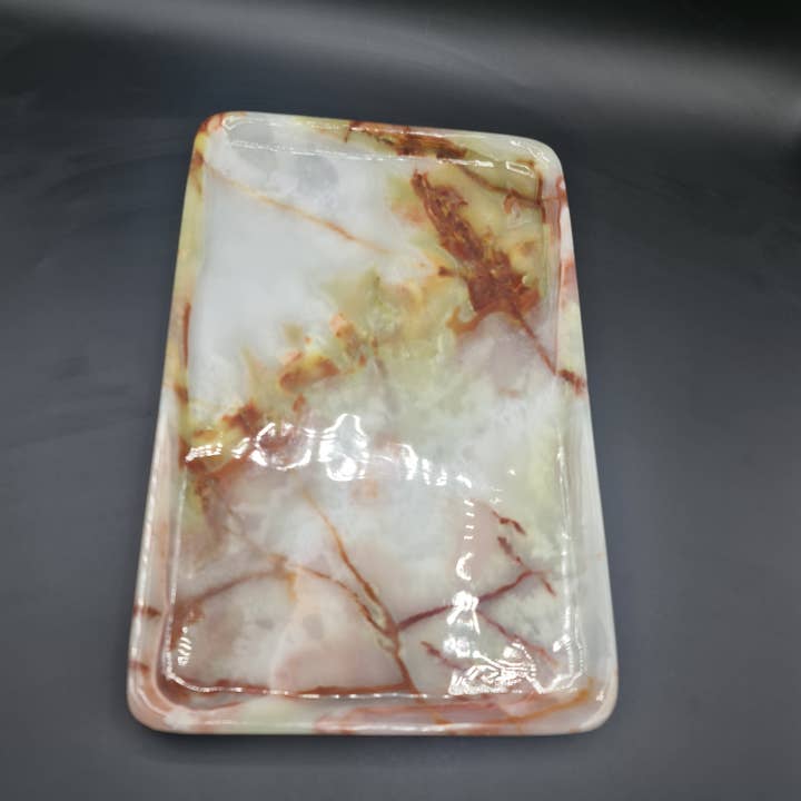 Gemstone Gifts Ltd. - Wholesale Decorative Tray - Onyx Crystal Tray 8in x 12in4
