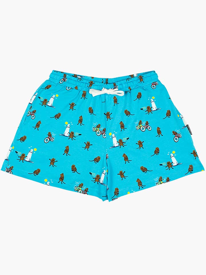 SHORT DE NUIT EN JERSEY DE BAMBOU POUR FEMMES QUOKKA pour la vente par Bamboozld