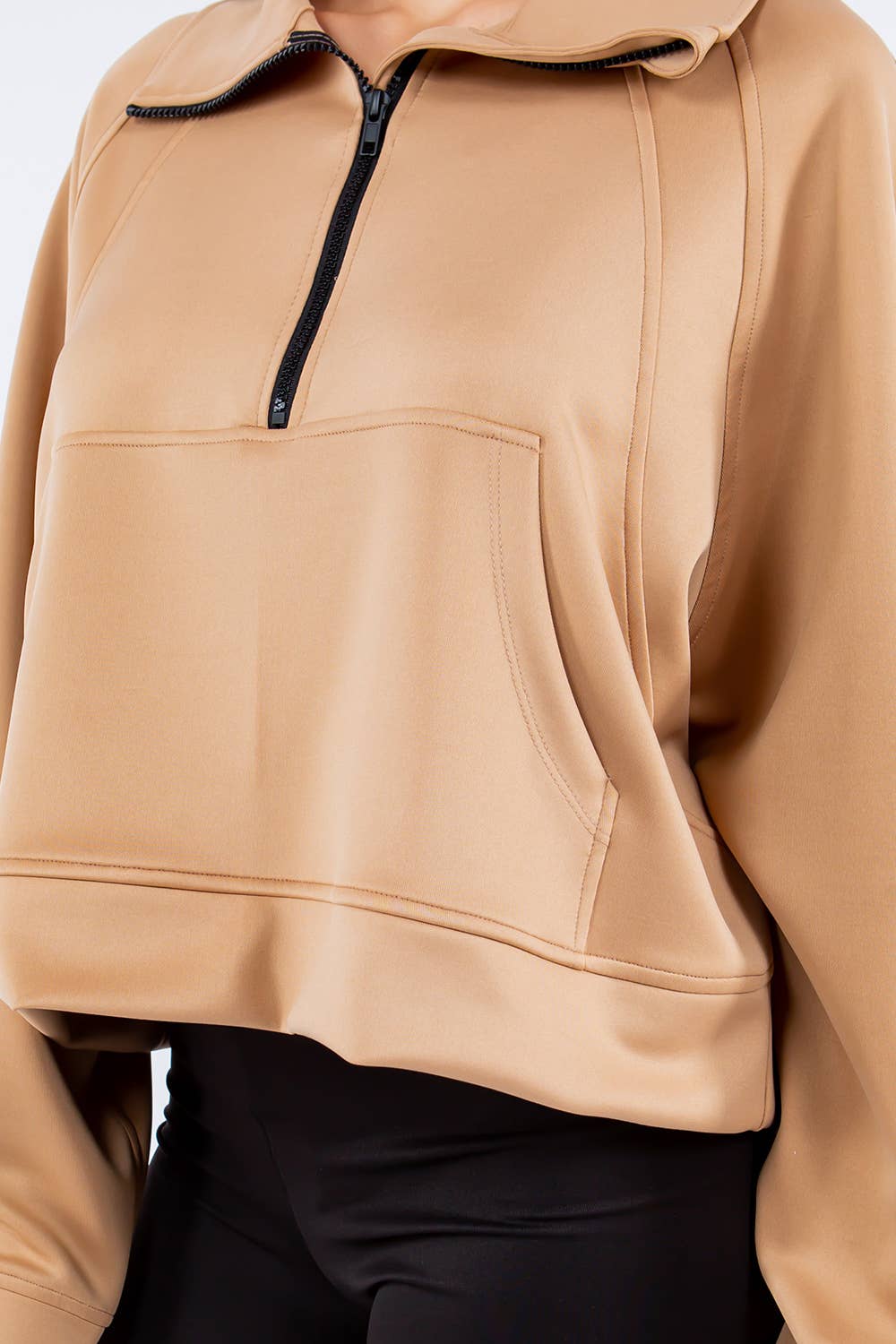 Eldridge Fashion – Großhandel Sweatshirt – Damen – SCUBA LULU TRICHTERHALS18