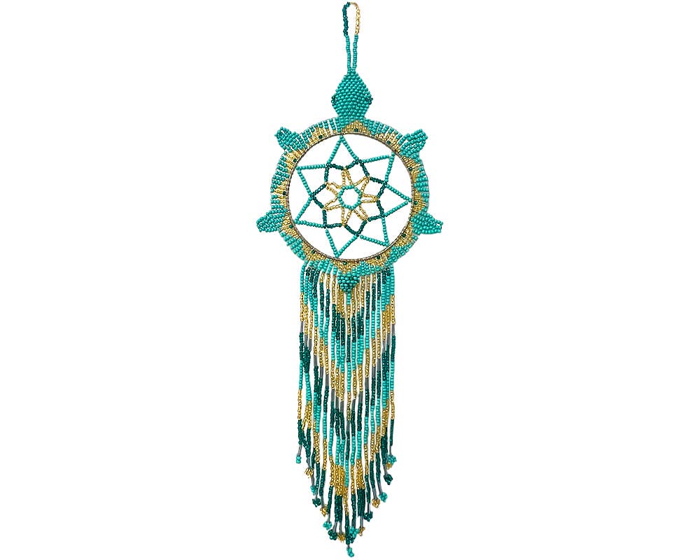 Pichincha - Wholesale Dream Catcher - Round Beaded Sea Turtle Dream Catcher Hanging Ornament3