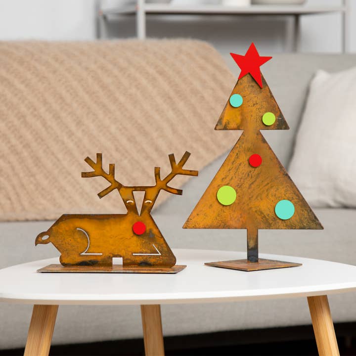 Prairie Dance - Wholesale Christmas Decoration - Contemporary Reindeer-Donner, Christmas Decor Deer Figurines